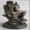 EUROPEAN BRONZE Art Deco Western Old West Indian Chief Warrior Bronze Sculpture Bust Figurine Gift Deal Handmade Art view 4