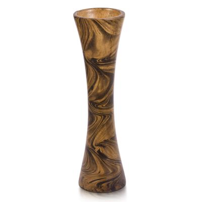 AeraVida Decorative Rustic Wooden Flower Mango Tree Wood Vase 14 inches | Wooden Aesthetic Flower Vase | Home Decor