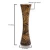 AeraVida Decorative Rustic Wooden Flower Mango Tree Wood Vase 14 inches | Wooden Aesthetic Flower Vase | Home Decor view 4