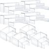 8 Sets Acrylic Display Risers U Shaped Clear Product Stand Transparent Cake Dessert Candy Perfume Stand Shelves Display Shelf for Collectibles Table Showcase Box Food Glass Organize and Decoration view 1