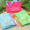 Tagitary Beach Toys Large Mesh Beach Bag Sand Toy Shell Collecting Bag for Holding Shells Pool Bag Swimming Accessories Gift for Teens Boys and Girls (Only Bags,A Set of 3) view 2