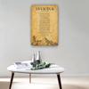 Invictus Poem William Ernest Henley Quote Wall Art Poetry Poster Vintage Inspirational Wall Decorative Pictures for Living Room Vertical Painting on Canvas Decorations Modern Home Office Print Artwork (24x36inch(60x90cm),Framed) view 3