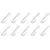 METALLIXITY Drapery Hooks Pins (2.48 x 0.71 Inch) 100Pcs, Metal Single Prongs Curtain Hooks - for Window Door Shower Curtain, Silver Tone view 1