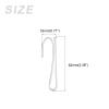 METALLIXITY Drapery Hooks Pins (2.48 x 0.71 Inch) 100Pcs, Metal Single Prongs Curtain Hooks - for Window Door Shower Curtain, Silver Tone view 2