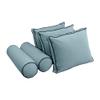 Cover ONLY Model V3 Full Velvet Contrast Pipe Indoor Daybed Mattress Cushion AD355 view 3