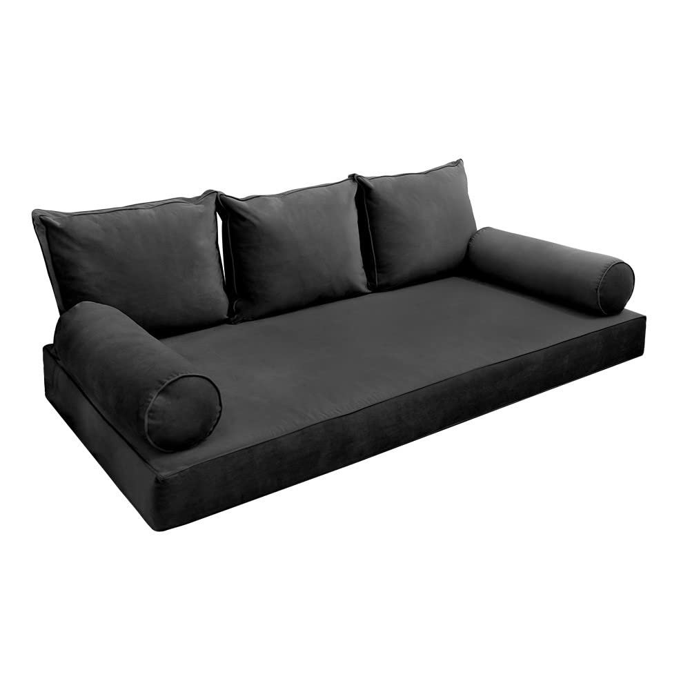 Cover ONLY Model V3 Full Velvet Same Pipe Indoor Daybed Mattress Cushion AD350