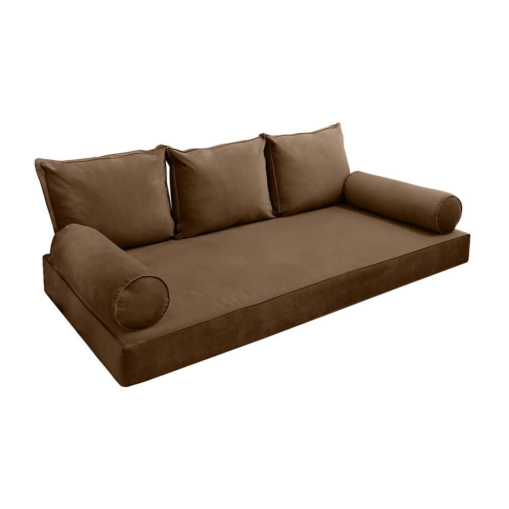 Cover ONLY Model V3 Full Velvet Same Pipe Indoor Daybed Mattress Cushion AD308