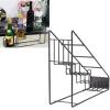 Haofy Syrup Bottle Holder, Wire Bottle Holder 4 Compartments Syrup Bottle Holder Coffee Rack Shelf Kitchen view 4