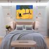 August MackeTree in the CornfieldExpressionism Canvas Wall Art Room Home Wall Decor for Bedroom Positive Posters Ready To Hang 70x85cm28x33inch Framed view 3