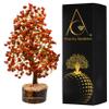 Amazing Gemstone Crystals and Healing Stones Birthday Gifts for Women - Red Jasper Crystal Tree of Life Home Decor Stocking Stuffers, Bookshelf, Room, Meditation Gift for Dad, Unique Birthday Gifts view 1