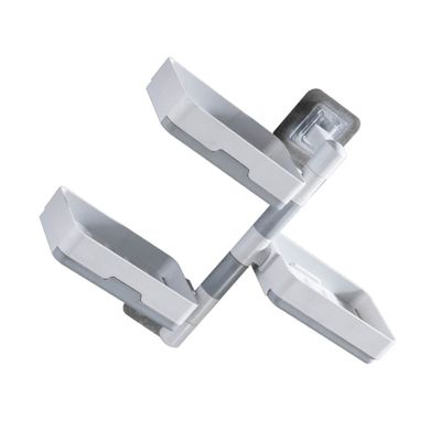 BESTonZON Wall- Adhesive Hotel Bar Bathroom Sink Shampoo Wall-Mounted Tray Dish Tiers Wall for Multi Tier and Holders Layer Rack Convenient Shower Racks Sponge Space Rotatable Soap Kitchen