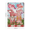 Valentine's Day Gnome Couple Retro Aluminum Metal Signs Orange Red Buffalo Plaid Heart Balloon Metal Art Sign February 14th Valentine's Day Wall Art Decor Metal Sign for Bedroom 18x12in view 4