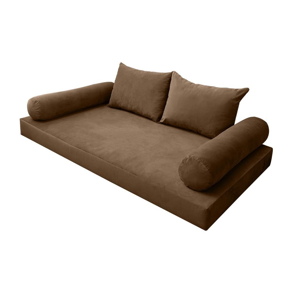 SLIPCOVER ONLY S.V4 Velvet Indoor Daybed Mattress Pillow Covers Knife Edge Twin AD308