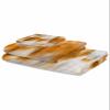 Anzona Orange Striped Oil Painting 3 Piece Bath Towels Set, Modern White Abstract Art Aesthetics Soft & Absorbent Towel for Bathroom, (1 Bath Towel 30x60, 1 Hand Towel 16x28, 1 Washcloth 13x13) view 2