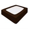 Velosso StretchWrap Box Spring Cover - 100% Egyptian Cotton Wrap Around 4 Sides for Hotel & Home, Fits Box Springs up to 10 - Queen, Chocolate view 1