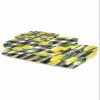 Anzona Summer Lemon 3 Piece Bath Towels Set, Watercolor Tropical Leaves Fruit Black Plaid Soft & Absorbent Towel for Bathroom, Hotel (1 Bath Towel 30x60, 1 Hand Towel 16x28, 1 Washcloth 13x13) view 2