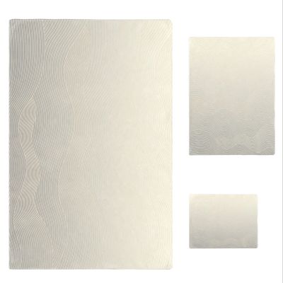 Beige Ombre Cream 3 Piece Bath Towels Set, Modern Striepd Abstract Aesthetics Soft & Absorbent Towel for Bathroom, Hotel (1 Bath Towel 30x60, 1 Hand Towel 16x28, 1 Washcloth 13x13)