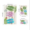 Summer Beach 3 Piece Bath Towels Set, Farmhouse Wooden Aqua Pink Teal Slippers Soft & Absorbent Towel for Bathroom, Hotel (1 Bath Towel 30x60, 1 Hand Towel 16x28, 1 Washcloth 13x13) view 4