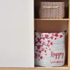 Happy Valentine's Day Large Laundry Basket, Waterproof Laundry Hamper for Baby Clothes, Love Heart Tree Rustic Wood Board Foldable Laundry Baskets with Handles, 13.8''x17'' view 2