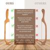 Alimtee Bread Knife, 16" Wooden Serrated Bagel Knife, Fiddle Bow Design Easy to Cutting, Sourdough Cutter for Homemade Bagels, Bread, Baguettes and More - Premium Stainless Steel view 4