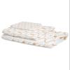 Beige White Circular Geometric 3 Piece Bath Towels Set, Modern Abstract Art Soft & Absorbent Towel for Bathroom, Hotel (1 Bath Towel 30x60, 1 Hand Towel 16x28, 1 Washcloth 13x13) view 2