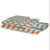 Orange Geometric 3 Piece Bath Towels Set, Modern Blue White Striped Abstract Art Aesthetics Soft & Absorbent Towel for Bathroom, (1 Bath Towel 30x60, 1 Hand Towel 16x28, 1 Washcloth 13x13) view 2