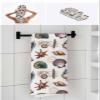 Anzona Summer Beach 3 Piece Bath Towels Set, Black Ocean Coastal Conch Shell Starfish Soft & Absorbent Towel for Bathroom, Hotel (1 Bath Towel 30x60, 1 Hand Towel 16x28, 1 Washcloth 13x13) view 4