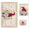 Anzona Summer Ladybug Gnomes 3 Piece Bath Towels Set, Spring Floral Rustic Soft & Absorbent Towel for Bathroom, Hotel (1 Bath Towel 30x60, 1 Hand Towel 16x28, 1 Washcloth 13x13) view 1