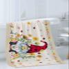 Anzona Summer Ladybug Gnomes 3 Piece Bath Towels Set, Spring Floral Rustic Soft & Absorbent Towel for Bathroom, Hotel (1 Bath Towel 30x60, 1 Hand Towel 16x28, 1 Washcloth 13x13) view 3