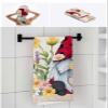 Anzona Summer Ladybug Gnomes 3 Piece Bath Towels Set, Spring Floral Rustic Soft & Absorbent Towel for Bathroom, Hotel (1 Bath Towel 30x60, 1 Hand Towel 16x28, 1 Washcloth 13x13) view 4
