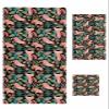 Anzona Pink Lion 3 Piece Bath Towels Set, Teal Orange Tropical Forest Palm Leaves Botanical Soft & Absorbent Towel for Bathroom, Hotel (1 Bath Towel 30x60, 1 Hand Towel 16x28, 1 Washcloth 13x13) view 1