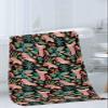 Anzona Pink Lion 3 Piece Bath Towels Set, Teal Orange Tropical Forest Palm Leaves Botanical Soft & Absorbent Towel for Bathroom, Hotel (1 Bath Towel 30x60, 1 Hand Towel 16x28, 1 Washcloth 13x13) view 3
