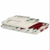 Anzona Valentines 3 Piece Bath Towels Set, Red Love Heart Teal Eucalyptus Leaves Botanical Burlap Soft & Absorbent Towel for Bathroom, (1 Bath Towel 30x60, 1 Hand Towel 16x28, 1 Washcloth 13x13) view 2