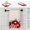Anzona Valentines 3 Piece Bath Towels Set, Red Love Heart Teal Eucalyptus Leaves Botanical Burlap Soft & Absorbent Towel for Bathroom, (1 Bath Towel 30x60, 1 Hand Towel 16x28, 1 Washcloth 13x13) view 4