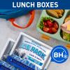 SUNLUG Reusable Ice Packs for Lunch Bags, 4 Pack Long Lasting Small Freezer Packs for Lunch Box, Lidless and Easy Cleaning view 4