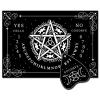 CREATCABIN Pentagram Pendulum Board Wooden Talking Boards with Planchette Black Dowsing Divination Wood Spirit Board Kit Moon Triple Hunt Metaphysical Message for Wicca Pagan 11.8X 8.3 Inch view 1