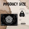 CREATCABIN Pentagram Pendulum Board Wooden Talking Boards with Planchette Black Dowsing Divination Wood Spirit Board Kit Moon Triple Hunt Metaphysical Message for Wicca Pagan 11.8X 8.3 Inch view 2