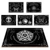CREATCABIN Pentagram Pendulum Board Wooden Talking Boards with Planchette Black Dowsing Divination Wood Spirit Board Kit Moon Triple Hunt Metaphysical Message for Wicca Pagan 11.8X 8.3 Inch view 4