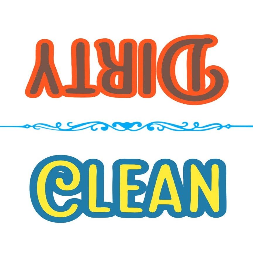 Clean Dirty Dishwasher Magnet Sign Big 2.5x3.5 Flip Over to Change Sign