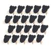 20pcs Mini Chalkboards Signs with Easel Stand, Bear Shaped Chalkboard Signs Place Card Holder for Weddings, Birthday Parties, Event Decoration view 1