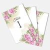 26 Pieces Wedding Table Numbers Cards 1-25 with Head Table Numbers - Roses and Peonies Double Sided view 1