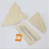 TARAN LIVING Cotton Napkins Ultra Soft Durable Washable Mitered Corner Table Dinner Napkins Set Perfect for Gift Reusable Cotton Cloth Solid Napkin Set Best Gifting - Set of 12,18x18 Inch - Beige view 1