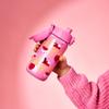 Ion8 Kids Water Bottle, Steel 400 ml/13 oz, Leak Proof, Easy to Open, Secure Lock, Dishwasher Safe, Flip Cover, Carry Handle, Easy Clean, Durable, Scratch Resistant, Raised Print, Ice Creams Design view 3