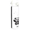 Ion8 Steel Water Bottle, 600 ml/20 oz, Leak Proof, Easy to Open, Secure Lock, Dishwasher Safe, Flip Cover, Fits Cup Holders, Carry Handle, Durable, Scratch Resistant, Raised Print, Peeking Panda view 1