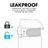Ion8 Steel Water Bottle, 600 ml/20 oz, Leak Proof, Easy to Open, Secure Lock, Dishwasher Safe, Flip Cover, Fits Cup Holders, Carry Handle, Durable, Scratch Resistant, Raised Print, Peeking Panda view 3