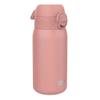 Ion8 Kids Water Bottle, Steel 400 ml/13 oz, Leak Proof, Easy to Open, Secure Lock, Dishwasher Safe, Flip Cover, Carry Handle, Easy Clean, Durable, Scratch Resistant, Carbon Neutral, Ash Rose Pink view 1