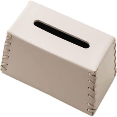 Tissue Dispenser Box Modern Minimalist Tissue Box Home High-end Napkin Box Personality Fashion Leather Woven Paper Box Holder Facial Tissue Dispenser Box (Color : A)
