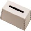 Tissue Dispenser Box Modern Minimalist Tissue Box Home High-end Napkin Box Personality Fashion Leather Woven Paper Box Holder Facial Tissue Dispenser Box (Color : A) view 1