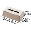 Tissue Dispenser Box Modern Minimalist Tissue Box Home High-end Napkin Box Personality Fashion Leather Woven Paper Box Holder Facial Tissue Dispenser Box (Color : A) view 2