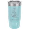 20-Ounce Vacuum Insulated Stainless Steel Tumbler Customized Double-Walled Laser Engraved Coffee Blue Mug, Boxing Gloves, Personalized view 1
